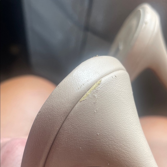 Bellini Perri Stiletto Heels - Nude Heels with Transparent Strap, slip on size 8 - Picture 7 of 8